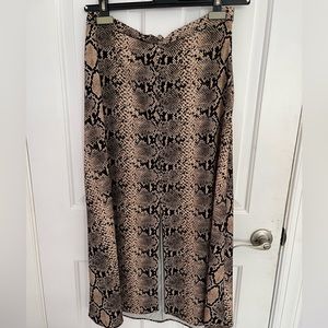 Zara snakeprint skirt